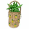 Nicoletta Carlone Shop "Nia" Pineapple Wicker Rattan Bag 2 Nicoletta Carlone Shop "Nia" Pineapple Wicker Rattan Bag