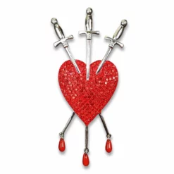 Nicoletta Carlone "Arcana" Triple Sword Brooch JEWELRY