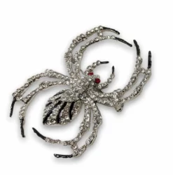 Nicoletta Carlone "Moriah" 1940s Style Rhinestone And Enamel Spider Brooch Shop
