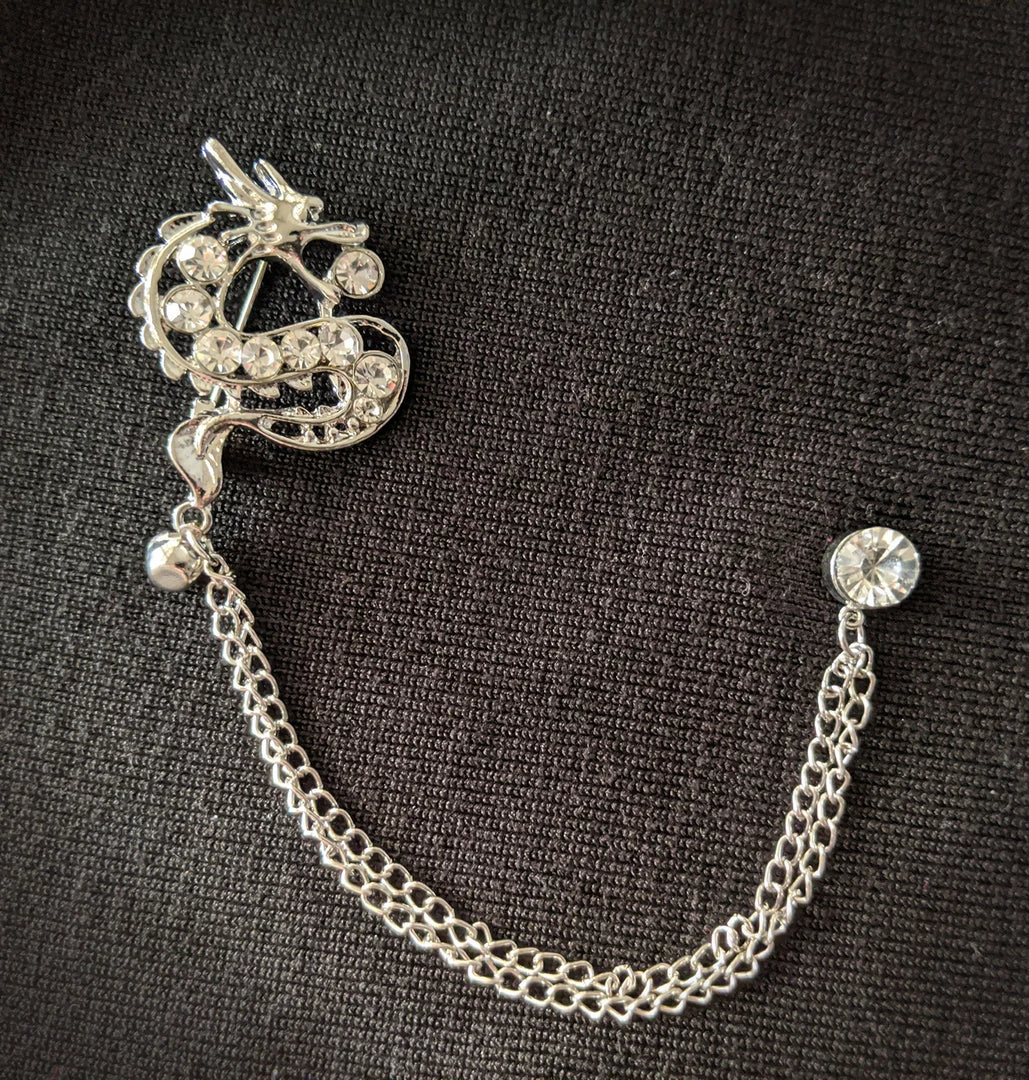 Nicoletta Carlone "Neri" Dragon Chatelaine Brooch Shop 3 Nicoletta Carlone "Neri" Dragon Chatelaine Brooch Shop