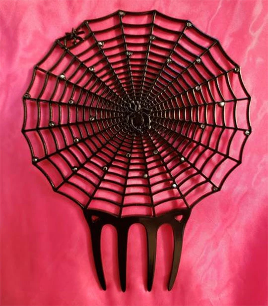 Nicoletta Carlone "Isobel" Spider Web Hair Comb Shop 3 Nicoletta Carlone "Isobel" Spider Web Hair Comb Shop