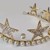 Nicoletta Carlone "Alexandrine" Star And Pearl Tiara Crown