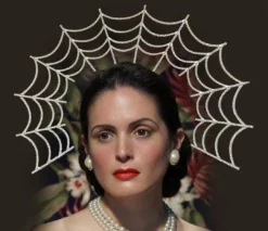 Nicoletta Carlone "Ariadne" Rhinestone Art Deco Style Spiderweb Tiara