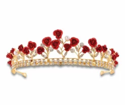 Nicoletta Carlone "Jane" Red Roses Tiara