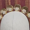 Nicoletta Carlone Shop "Shelby" Shells And Pearls Gold-tone Tiara