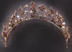 Nicoletta Carlone "Whitney" Pearl Flower Crown 7 Nicoletta Carlone