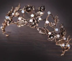 Nicoletta Carlone "Whitney" Pearl Flower Crown
