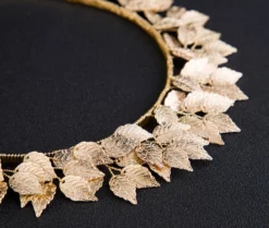 Nicoletta Carlone Shop "Zephyr" Golden Leaf Head Band Crown