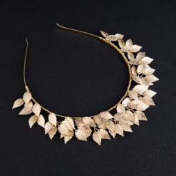 Nicoletta Carlone Shop "Zephyr" Golden Leaf Head Band Crown