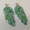 Nicoletta Carlone "Alta" Acrylic Leaf Dangle Earrings Shop