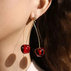Nicoletta Carlone "Candice" Double Cherry Earrings