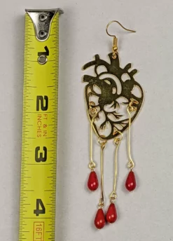 Nicoletta Carlone "Cayleigh" Heart And Blood Earrings