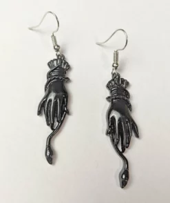 Nicoletta Carlone "Cordelia" Victorian Style Snake And Hand Earrings Shop