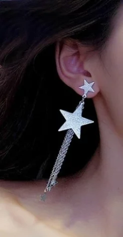 Nicoletta Carlone "Isla" Falling Stars Tassel Earrings Shop