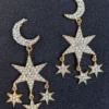 Nicoletta Carlone Shop "Josepha" Moon And Star Earrings