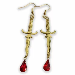 Nicoletta Carlone "Leontyne" Dagger And Blood Earrings