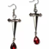 Nicoletta Carlone JEWELRY "Olivia" Dagger And Blood Drop Earrings