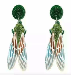 Nicoletta Carlone Shop "Sabina" Acrylic Cicada Earrings