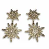 Nicoletta Carlone "Estelle" Gold Rhinestone Starburst Earrings JEWELRY