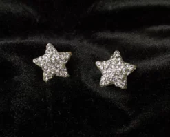 Nicoletta Carlone "Bebe" Rhinestone Star Stud Earrings