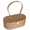 Nicoletta Carlone Shop "Emma" Mid-Century Style Acrylic Purse - Golden Glitter 1 Nicoletta Carlone Shop "Emma" Mid-Century Style Acrylic Purse - Golden Glitter