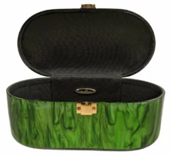 Nicoletta Carlone "Emma" Mid-Century Style Acrylic Purse - Malachite Green (pre-order) ACCESSORIES 9 Nicoletta Carlone