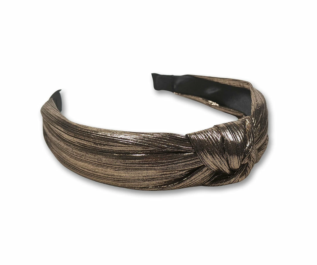 Nicoletta Carlone "Aurelie" Gold Lame 1940s Style Headband JEWELRY 3 Nicoletta Carlone "Aurelie" Gold Lame 1940s Style Headband JEWELRY