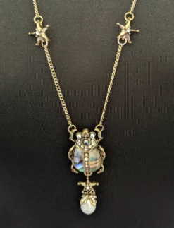 Nicoletta Carlone "Darcy" Scarab, Pearls, And Stars - Double Necklace Shop