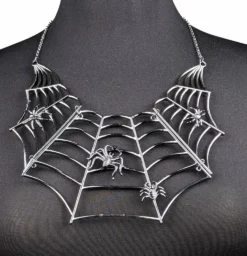 Nicoletta Carlone "Trista" Spiderweb Statement Necklace