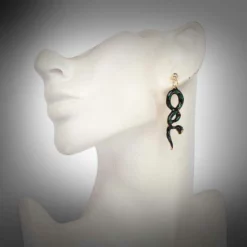Nicoletta Carlone "Portia" Enamel Snake Earrings