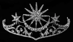 Nicoletta Carlone "Calista" Moon And Stars Tiara Shop