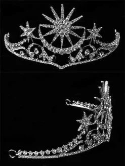 Nicoletta Carlone "Calista" Moon And Stars Tiara Shop