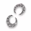 Nicoletta Carlone Shop "Echo" Rhinestone Moon Earrings