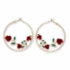Nicoletta Carlone JEWELRY "Cynthia" Rose Hoop Earrings