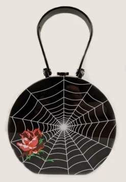 Nicoletta Carlone "Nora" Spiderweb And Rose Purse