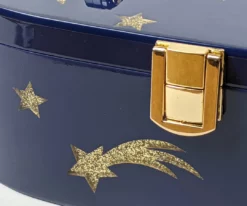 Nicoletta Carlone Shop "Emma" Mid-Century Style Acrylic Purse - Blue And Gold 12 Nicoletta Carlone Shop