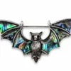 Nicoletta Carlone "Elsie" Abalone And Silver-tone Bat Brooch JEWELRY