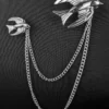 Nicoletta Carlone "Etienne" Silver-tone 1940's Style Swallows Brooch Pair