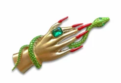 Nicoletta Carlone "Norma" Hand And Serpent Brooch (perfectly Imperfect) Shop