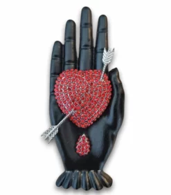 Nicoletta Carlone JEWELRY "Salome" Heart In Hand Brooch