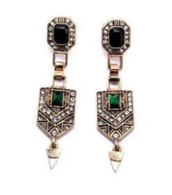 Nicoletta Carlone "Concordia" 1920s Style Art Deco Earrings