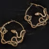 Nicoletta Carlone "Damaris" Snake Hoop Earrings Shop