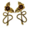 Nicoletta Carlone "Enid" Golden Snake Earrings Shop