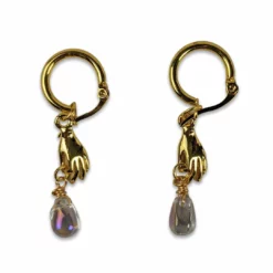 Nicoletta Carlone "Hannah" Hand And Raindrop Earrings JEWELRY