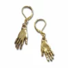 Nicoletta Carlone "Rumi" Golden Hand Earrings