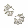 Nicoletta Carlone "Tera" Golden Spiderweb Hoop Earrings