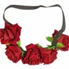 Nicoletta Carlone "Megan" Burgundy Velvet Roses Headband