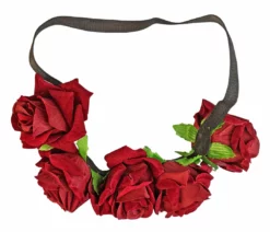 Nicoletta Carlone "Megan" Burgundy Velvet Roses Headband