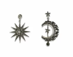 Nicoletta Carlone Shop "Gillian" Moon And Starburst Earrings