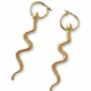 Nicoletta Carlone JEWELRY "Helena" Snake Hoop Earrings